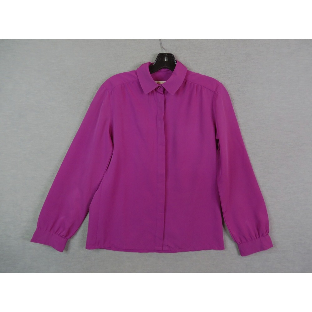 Pendleton Womens Shirt M Purple Chiffon Western Capsule Academia Heritage VTG